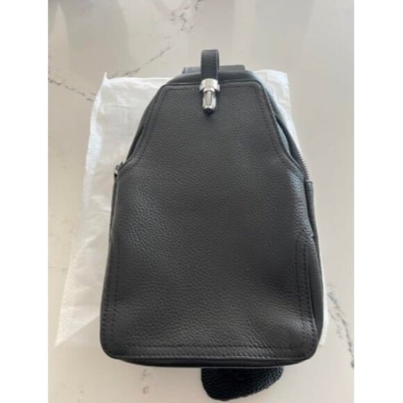 New Genuine Leather Sling Bag for Women Crossbody Purse Travel Chest Backpack